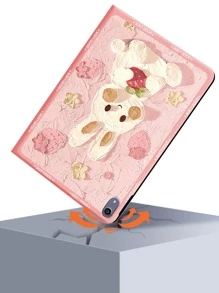 Cartoon Rabbit Pattern Case Compatible With iPad - Multicolor - View 2