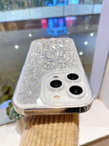 Funda para móvil con diseño de diamante de imitación - Blanco - Ver 6