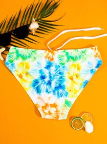 Manfinity Men Tie Dye Swim Brief - Multicolor - View 2