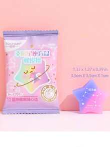 創意12星座可愛五角星橡皮擦盲盒組2入 - 彩色 - 查看 4