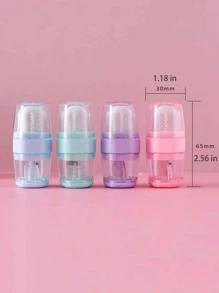 1 件雙孔削鉛筆機 + 六角橡皮擦文具套裝,適合兒童及學生 - 彩色 - 查看 8