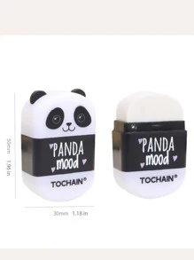 2pcs Multifunction Panda Design Pencil Sharpener - Multicolor - View 4