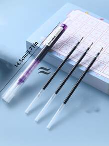 Style Colorful Liquid Rollerball Pen, Large Capacity, 10pcs Random Label Color - Multicolor - View 2