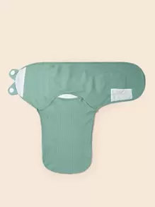 1 x chăn quấn trơn cho bé - màu xanh lá - Xem 2