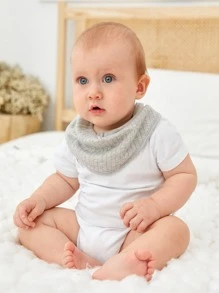 3pcs Baby Solid Bib - Multicolor - View 5