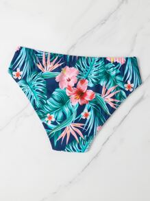 Manfinity Hombres Calzoncillo de natación con estampado tropical - Multicolor - Ver 2