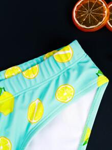 Manfinity Hombres Calzoncillo de natación con estampado de limón - Multicolor - Ver 4