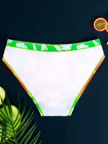 Manfinity Hombres Calzoncillo de natación de ombré & con estampado tropical - Multicolor - Ver 5