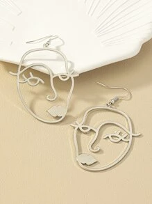 2 chiếc khuyên tai hình giọt nước - Bạc - Xem 2