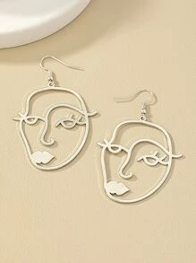 2 chiếc khuyên tai hình giọt nước - Bạc - Xem 3