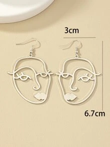 2 chiếc khuyên tai hình giọt nước - Bạc - Xem 4