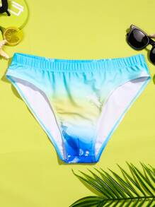 Manfinity Men Ombre Print Swim Brief - Multicolor - View 1