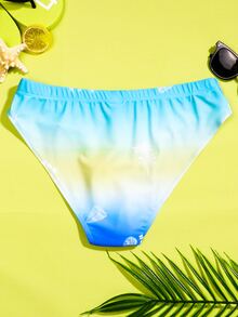 Manfinity Men Ombre Print Swim Brief - Multicolor - View 2
