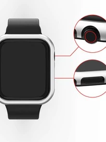 1入組鋁合金手錶殼 - 銀色 - 查看 4