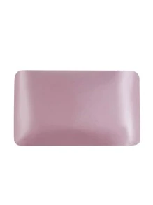 1pair Plain Satin Pillowcase Without Filler - Dusty Pink - View 4