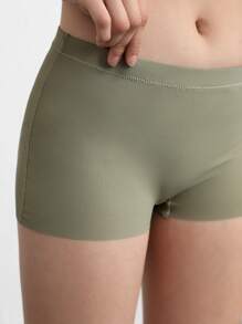 Ocili Quần Short Boyshort Liền Mạch Co Giãn & Mịn Màng - Xanh Olive - màu xanh lá - Xem 6
