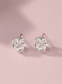 Twist Design Stud Earrings