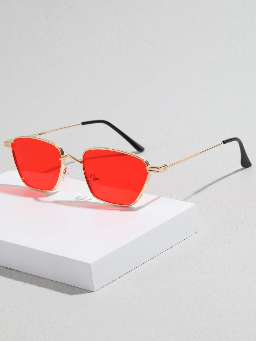 Gafas De Sol De Moda Con Protección Contra Los Rayos Ultravioleta - Rojo - Ver 1