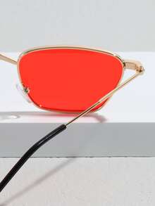 Gafas De Sol De Moda Con Protección Contra Los Rayos Ultravioleta - Rojo - Ver 4