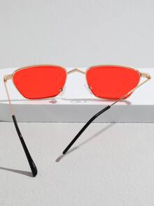 Gafas De Sol De Moda Con Protección Contra Los Rayos Ultravioleta - Rojo - Ver 5