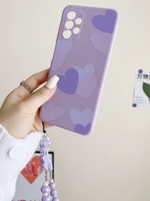 手机挂件 16 心形图案手机壳带挂绳 适用于 15/15Pro/15Plus/15Promax 卡哇伊防水防震防摔防刮 - 彩色 - 查看 5