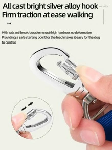 1pc Reflective Pet Leash For Cat And Dog For Outdoor - Blue - View 3