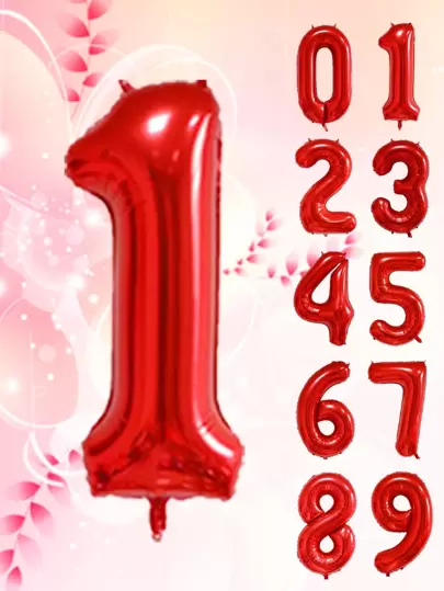 1入組數字圖案裝飾氣球