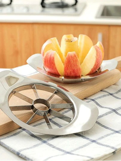 1 st Apple Cutter Rostfritt Stål Kök Frukt Slicer Avdelare Kärna