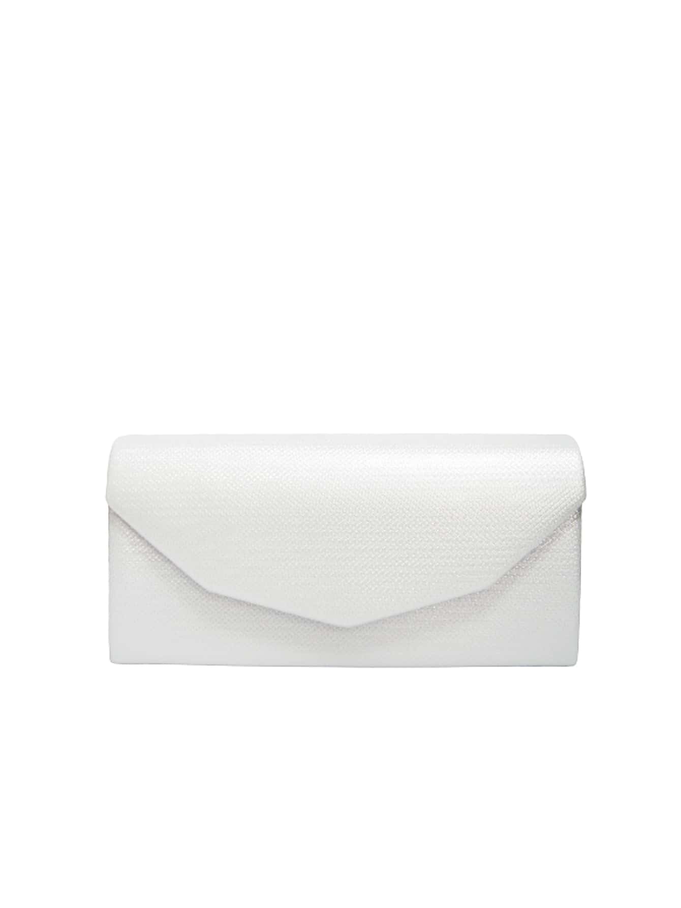Small Envelope Bag Minimalist Solid Colour - Silver - View 1