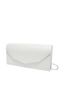 Small Envelope Bag Minimalist Solid Colour - Silver - View 5