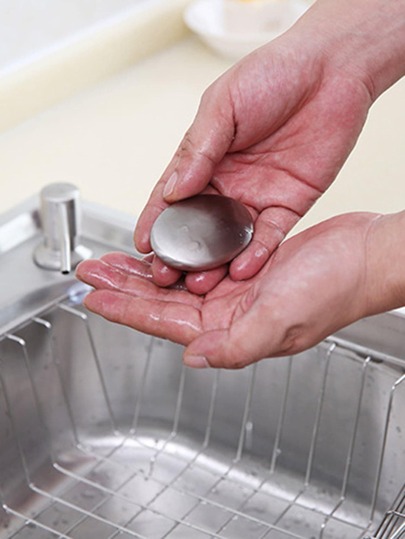 صابون تنظيف من الفولاذ المقاوم للصدأ قابل لإعادة الاستخدام وصابون معدني مبتكر لإزالة رائحة الفم الكريهة