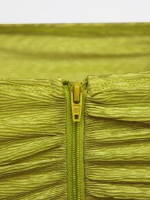 SHEIN Unity Vestido Tubo Cuerpocon Con Volantes Y Plisados