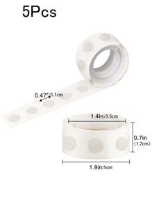 5rolls Plain Balloon Glue,Clear Glue Special Dot,Balloon Sticker,Party Supplies - Clear - View 3