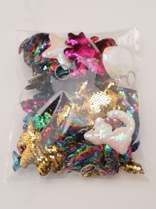 40pcs Long lanh Khủng long , Cây cọ , Cá heo , Rùa , Kỳ lân Móc khóa - Nhiều màu - Xem 7