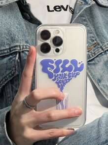 字母圖案透明手機殼 - 彩色 - 查看 1