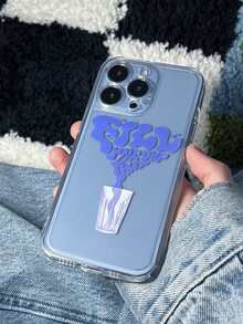 字母圖案透明手機殼 - 彩色 - 查看 2