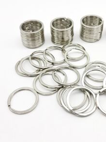 80 chiếc móc khóa thời trang tối giản cho nữ - Bạc - Xem 2