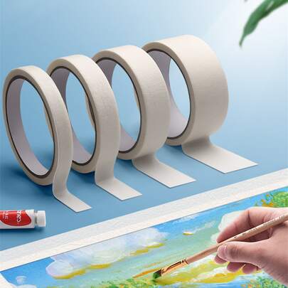 1 cuộn Băng Keo Màu Trơn, Băng Nghệ Thuật Di Động Đơn Giản Để Vẽ Tranh