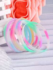 10入組/套女孩字母圖案手環