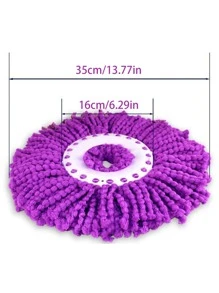 1 pieza Fregona cabeza moderno fibra absorbente Fregona cabeza Trapo para casa - Morado - Ver 3