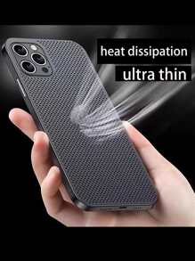 透氣手機殼，相容於 iPhone15/15Plus/15Pro/15Promax - 黑色 - 查看 6