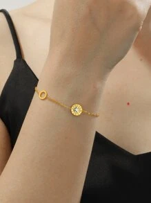 vòng tay trang trí hình tròn - Vàng - Xem 1