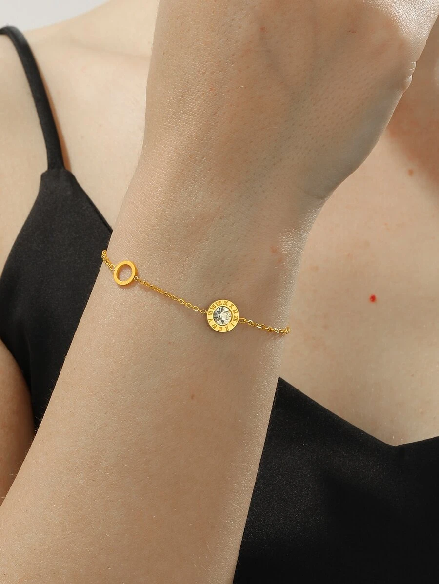 vòng tay trang trí hình tròn - Vàng - Xem 1