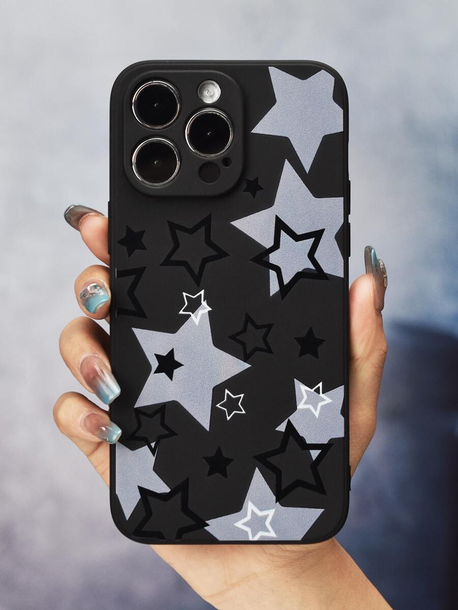 Star Pattern Phone Case - Multicolor - View 1