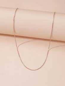 Collar de cadena minimalista - Oro rosa - Ver 1