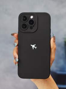 Airplane Pattern Phone Case - Black and White - View 1