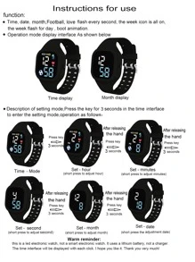 Đồng hồ điện tử chống nước - trắng - Xem 3