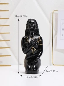 1pc Hình thiết kế trang trí thủ công - màu đen - Xem 4