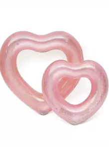 Anillo de natación en forma de corazón - Rosa - Ver 1