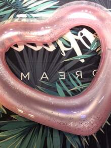 Anillo de natación en forma de corazón - Rosa - Ver 3